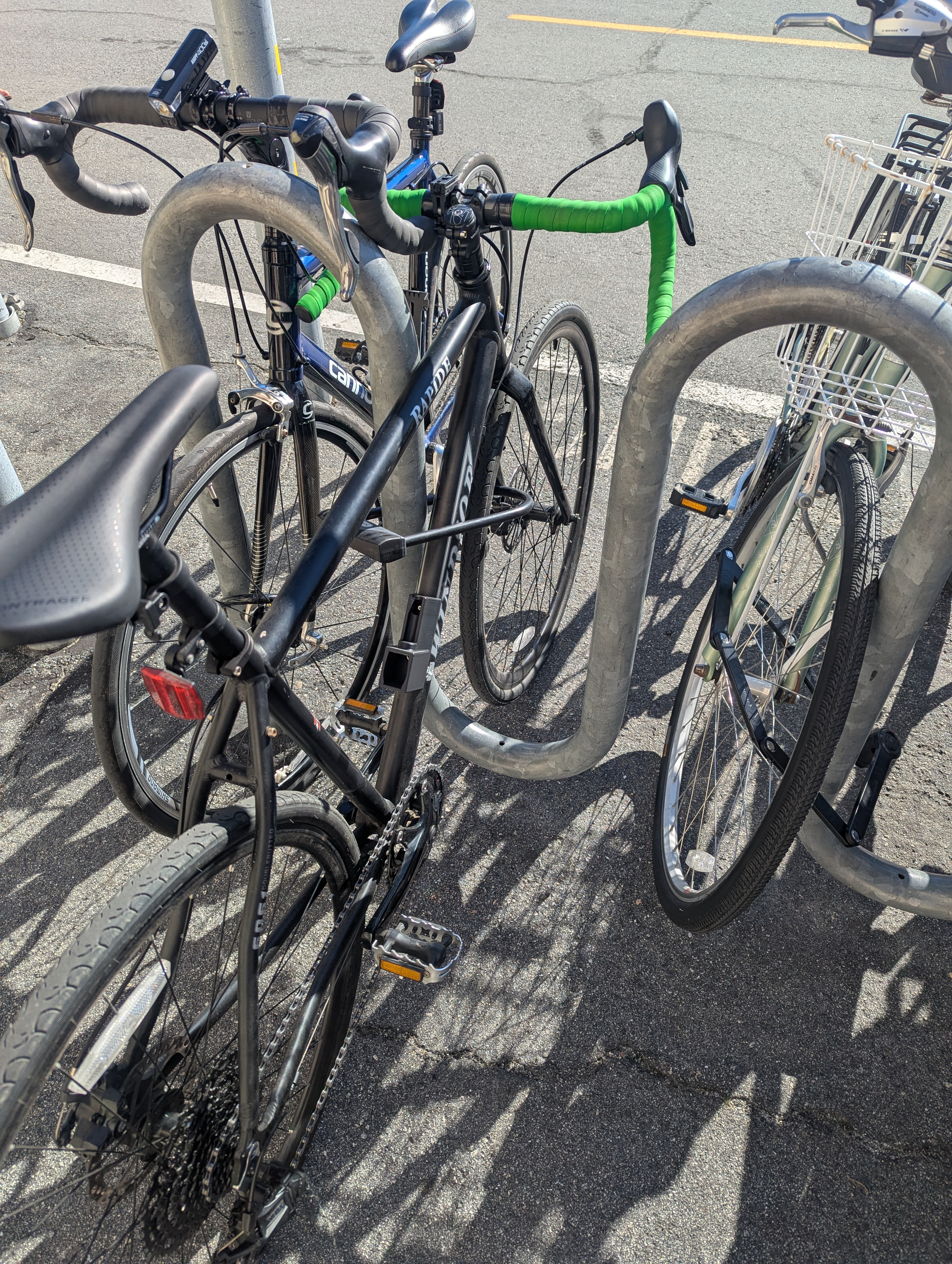 The bike locked in the wild!